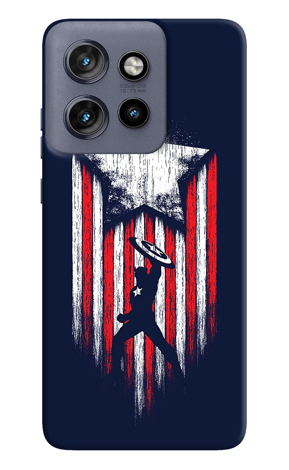 Captain America Marvel Art Moto Edge 50 Neo Hard Case Back Cover by Casekaro