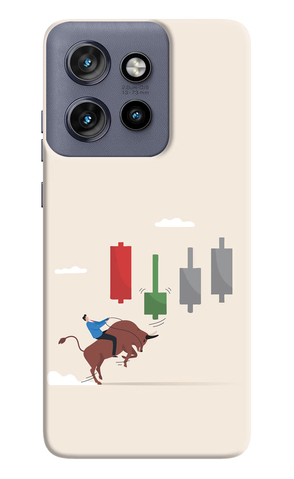 Bull Trading Momentum Moto Edge 50 Neo Hard Case Back Cover by Casekaro