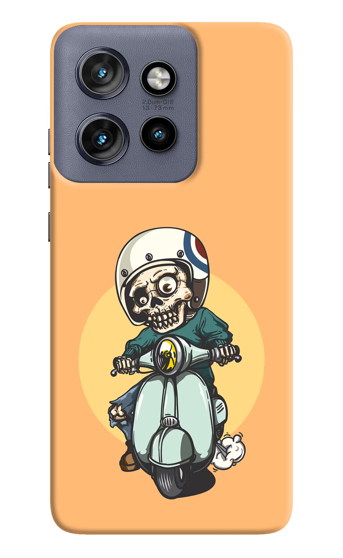 Undead Biker Moto Edge 50 Neo Hard Case Back Cover by Casekaro
