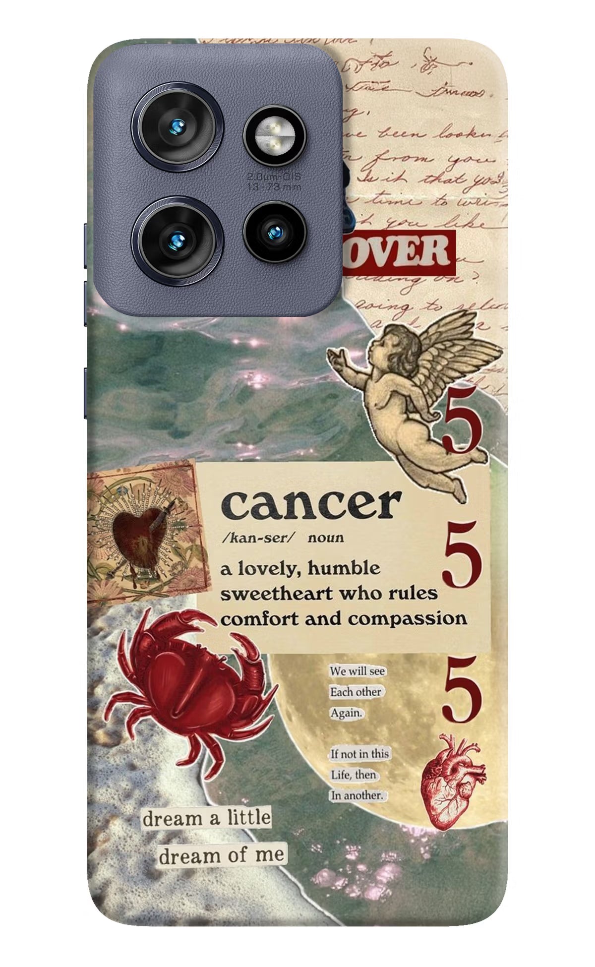 Cancer Zodiac Moto Edge 50 Neo Hard Case Back Cover by Casekaro