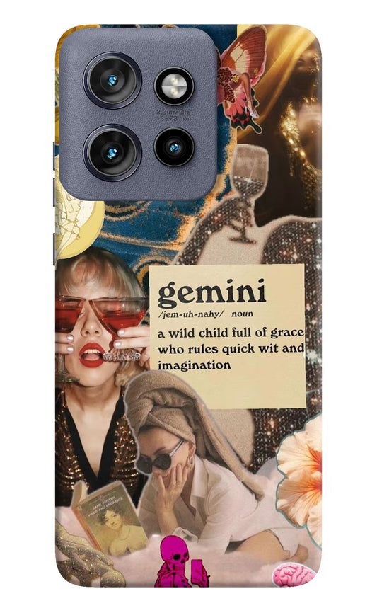 Gemini Zodiac Moto Edge 50 Neo Hard Case Back Cover by Casekaro