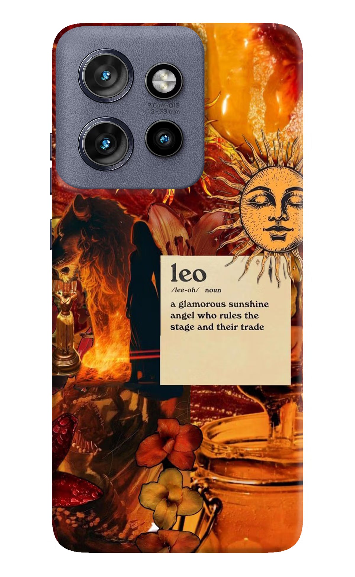 Leo Zodiac Moto Edge 50 Neo Hard Case Back Cover by Casekaro