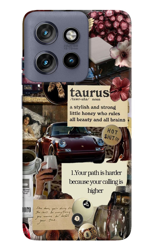 Taurus Zodiac Moto Edge 50 Neo Hard Case Back Cover by Casekaro