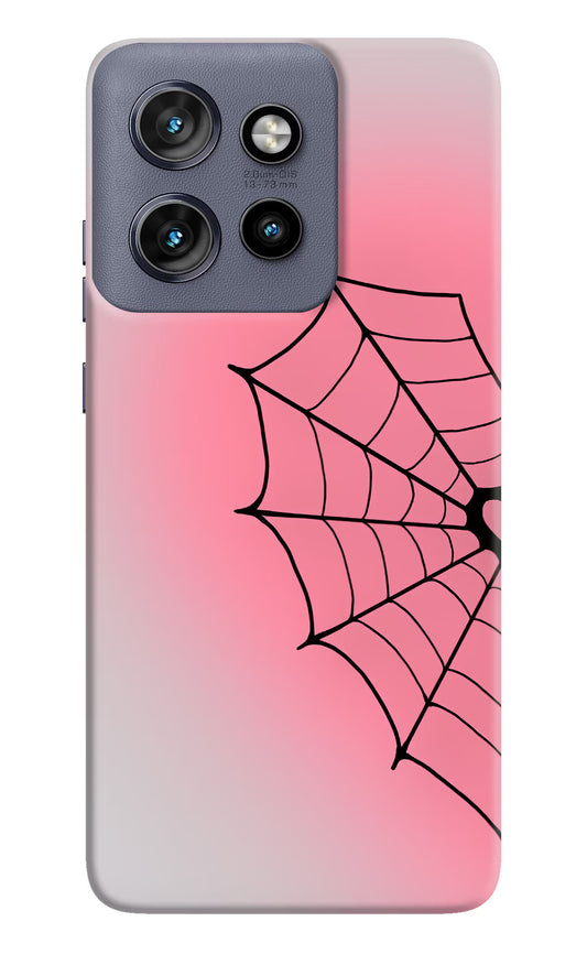 Pink Web Moto Edge 50 Neo Hard Case Back Cover by Casekaro