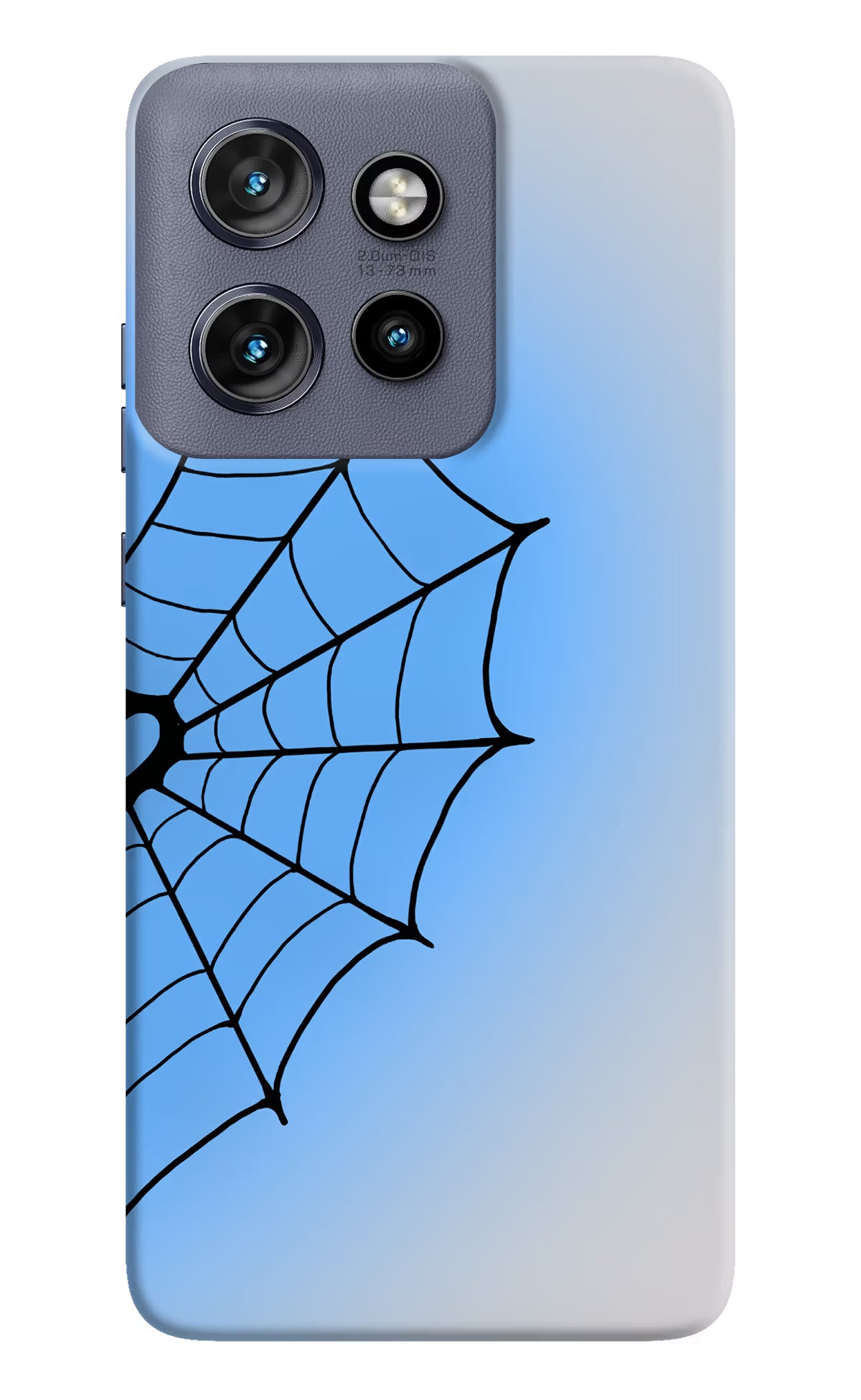 Blue Web Moto Edge 50 Neo Back Cover