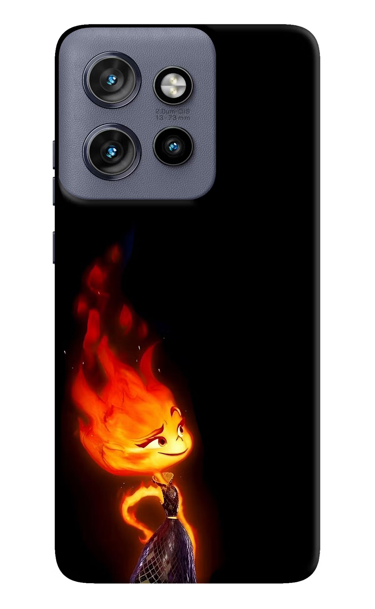 Ember Flame Moto Edge 50 Neo Back Cover