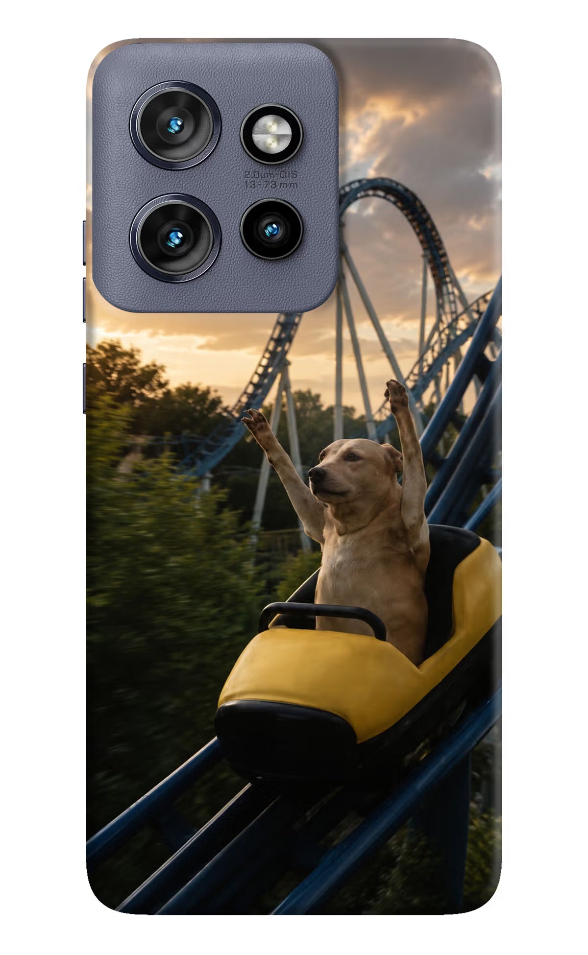 Rollercoaster Dog Moto Edge 50 Neo Back Cover