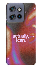 Pink Aura Moto Edge 50 Neo Hard Case Back Cover by Casekaro