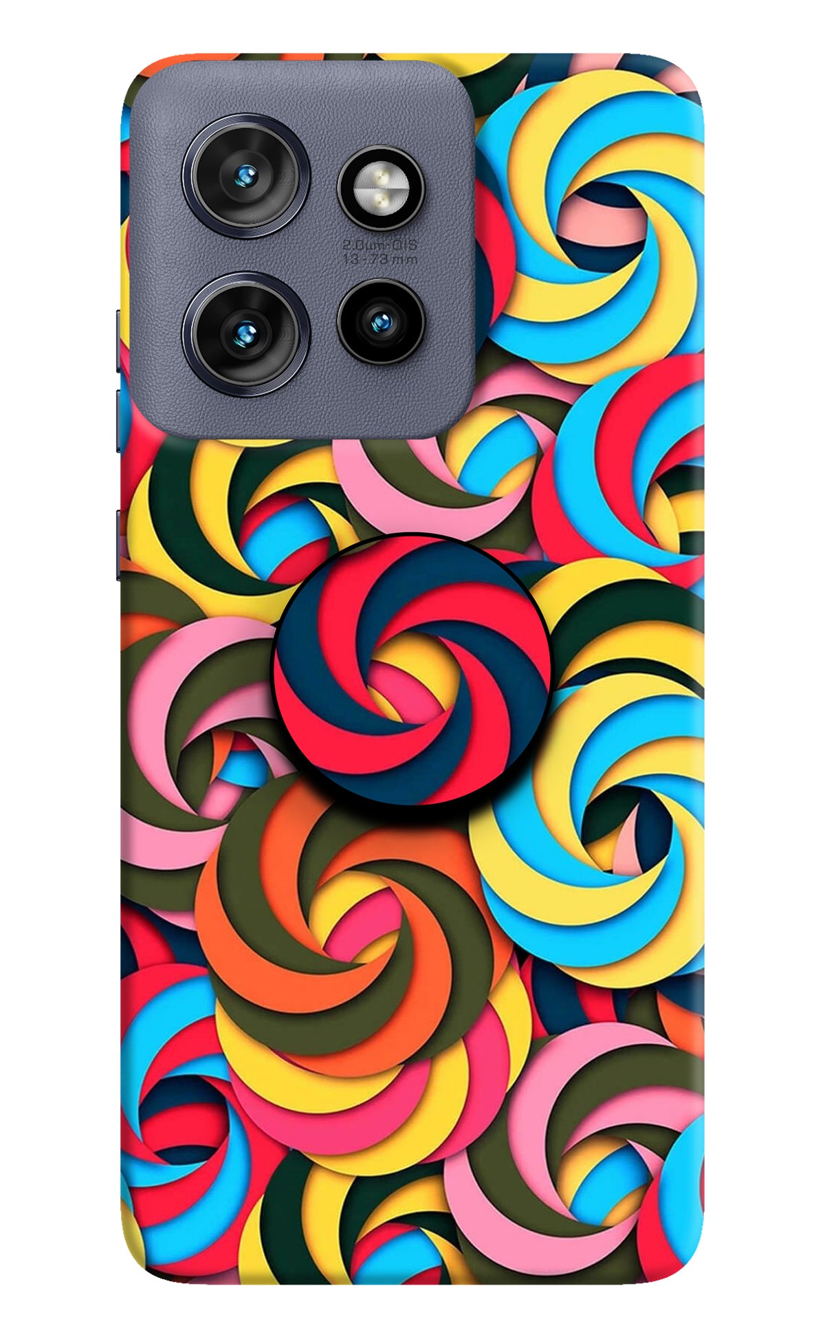 Spiral Pattern Moto Edge 50 Neo Pop Case