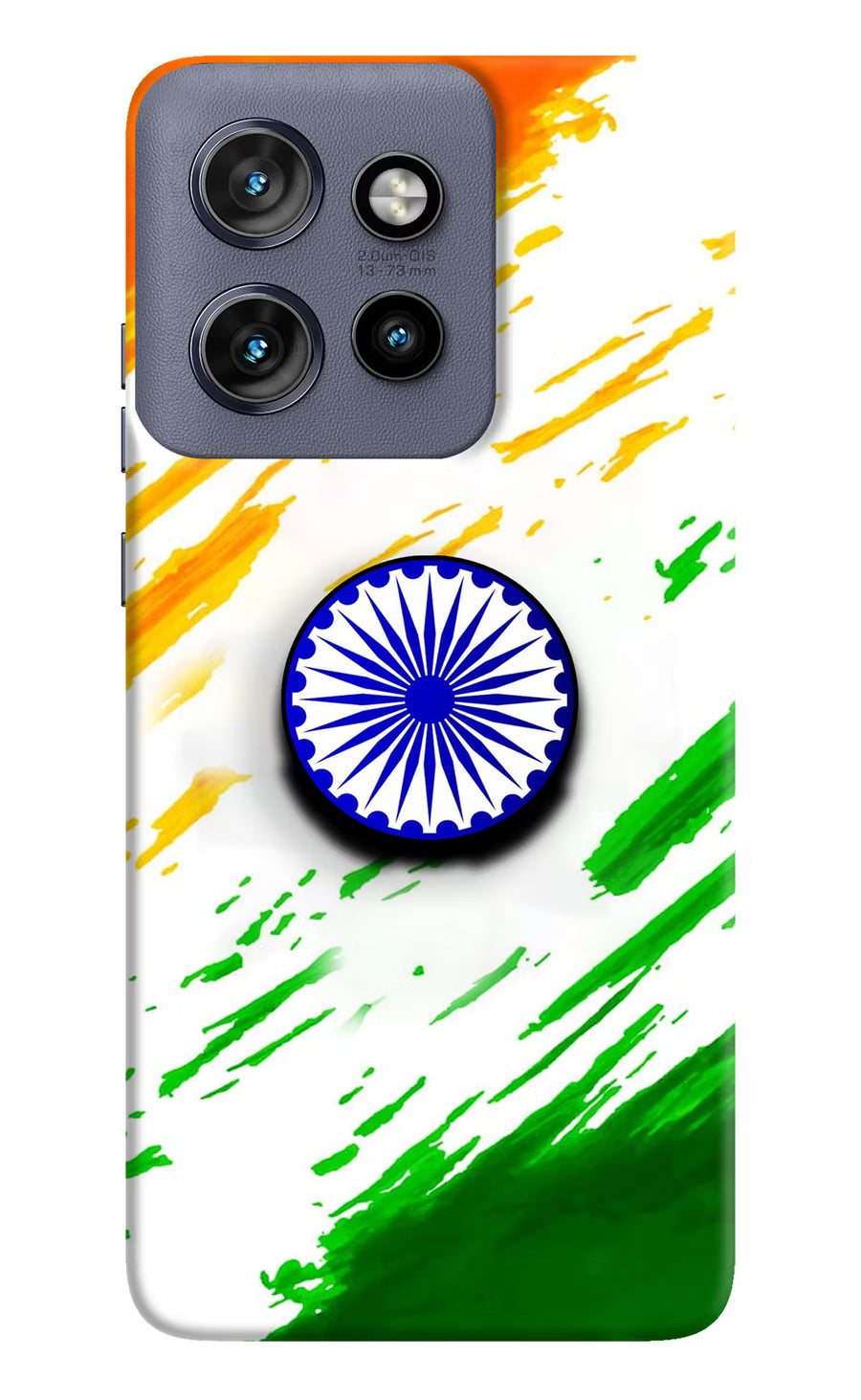 Indian Flag Ashoka Chakra Moto Edge 50 Neo Pop Case, Hard case