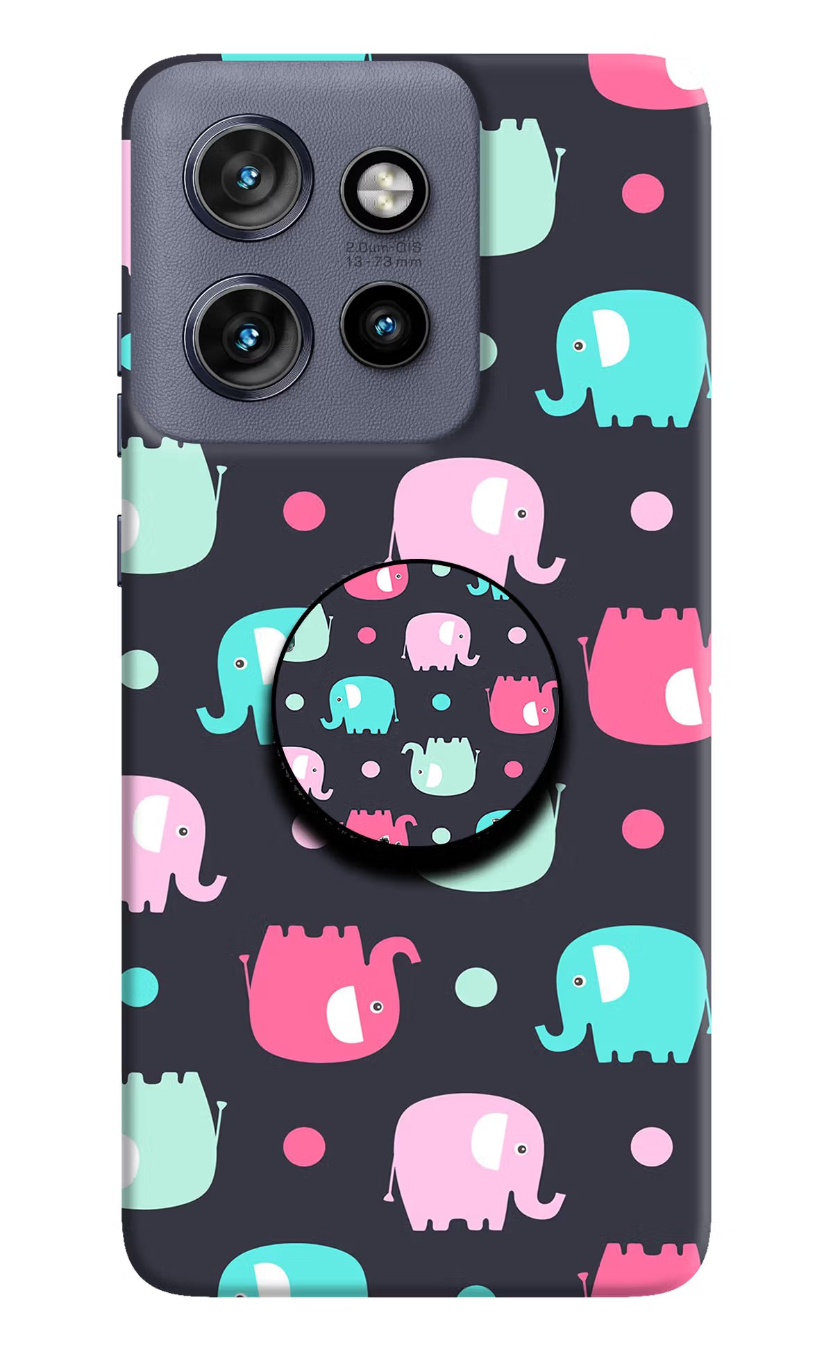 Baby Elephants Moto Edge 50 Neo Pop Case by Casekaro