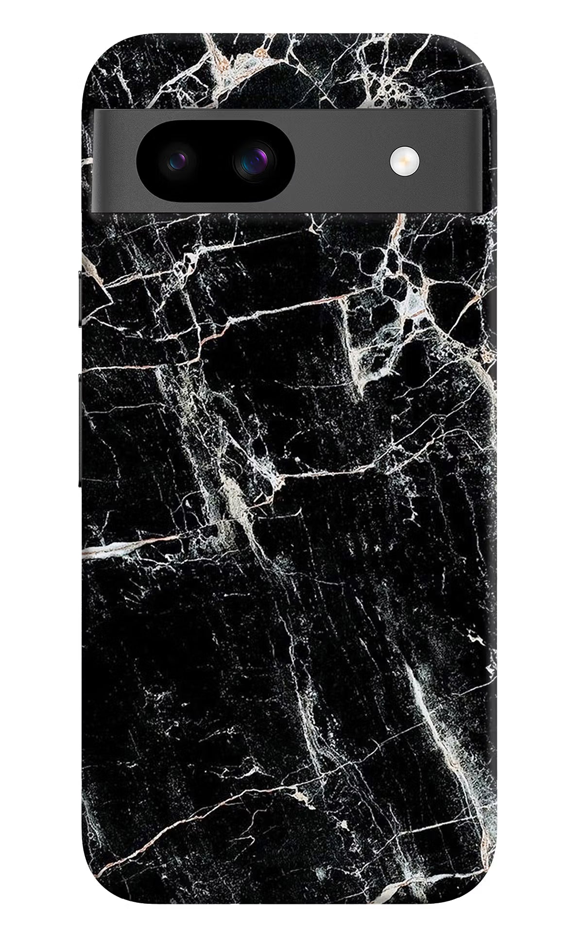 Black Marble Texture Google Pixel 8A Hard Case Back Cover by Casekaro