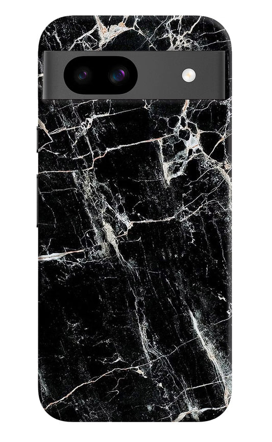 Black Marble Texture Google Pixel 8A Hard Case Back Cover by Casekaro