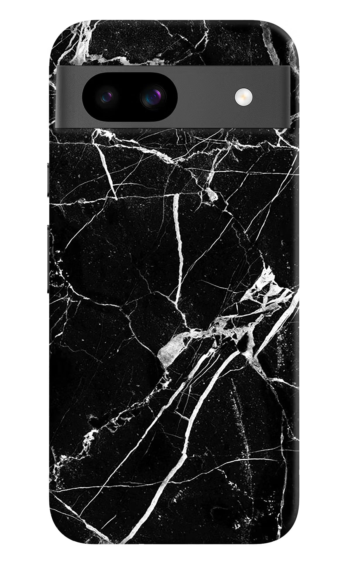 Black Marble Pattern Google Pixel 8A Hard Case Back Cover by Casekaro