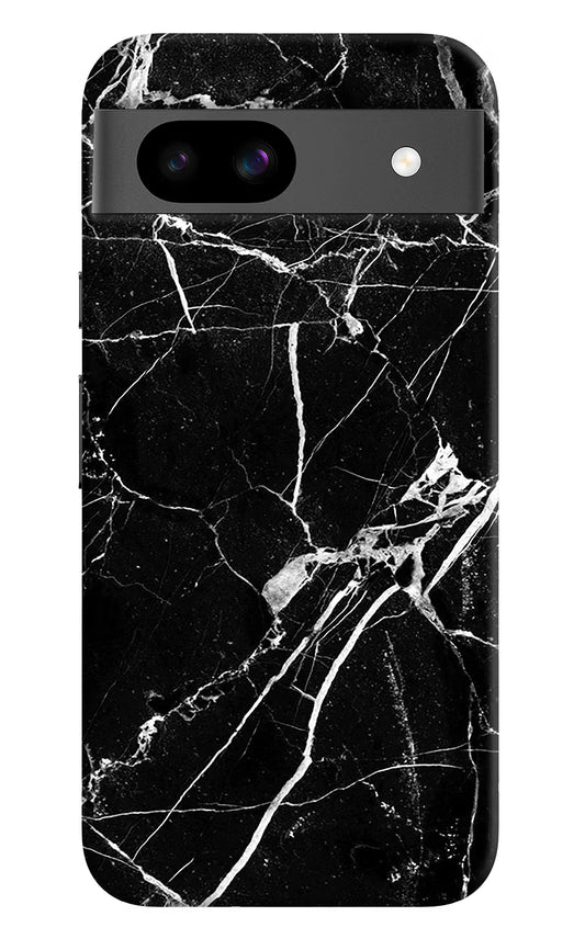 Black Marble Pattern Google Pixel 8A Hard Case Back Cover by Casekaro
