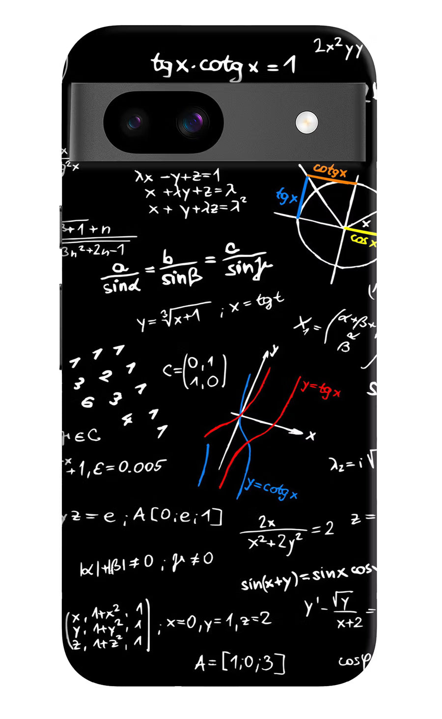 Mathematics Formula Google Pixel 8A Back Cover, Hard case