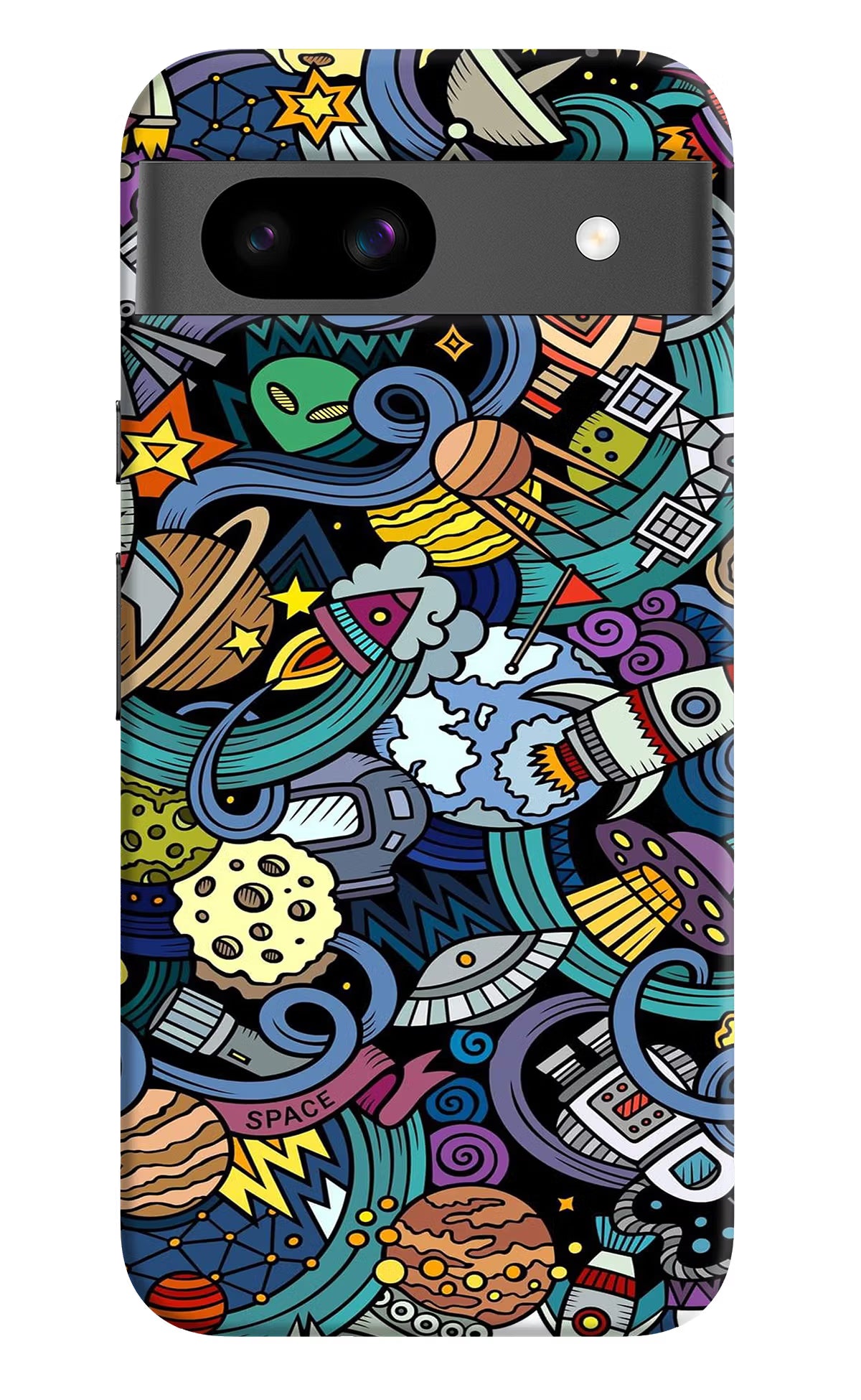 Space Abstract Google Pixel 8A Hard Case Back Cover by Casekaro
