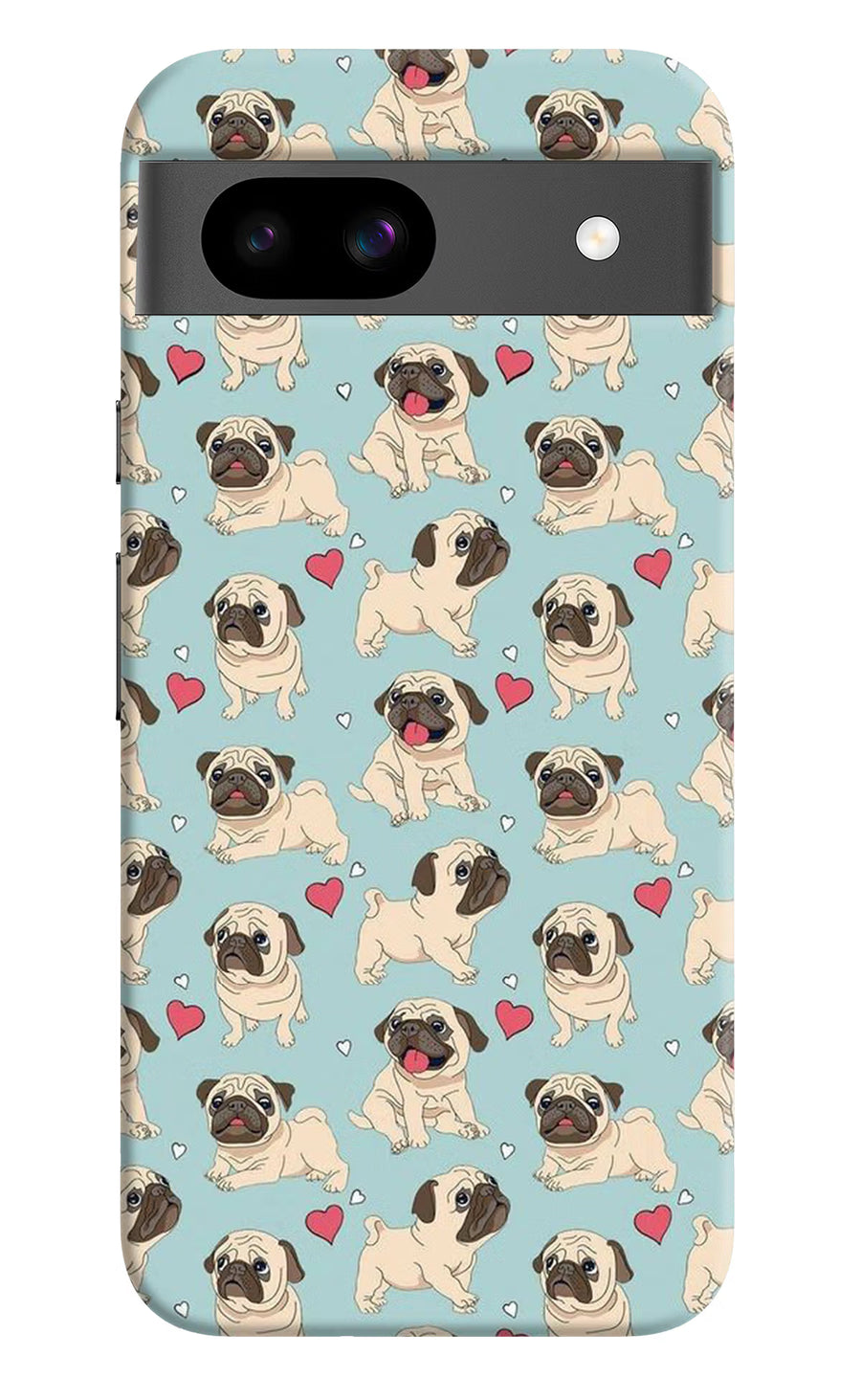 Pug Dog Google Pixel 8A Back Cover, Hard case