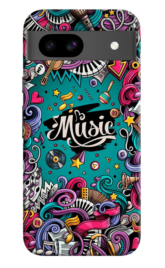 Music Graffiti Google Pixel 8A Hard Case Back Cover by Casekaro