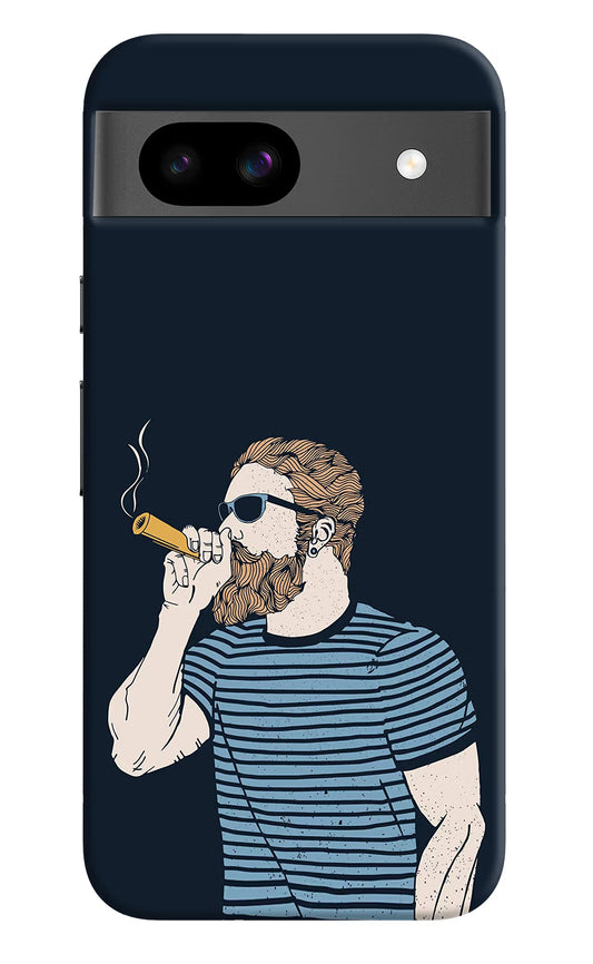 Smoking Google Pixel 8A Hard Case Back Cover by Casekaro