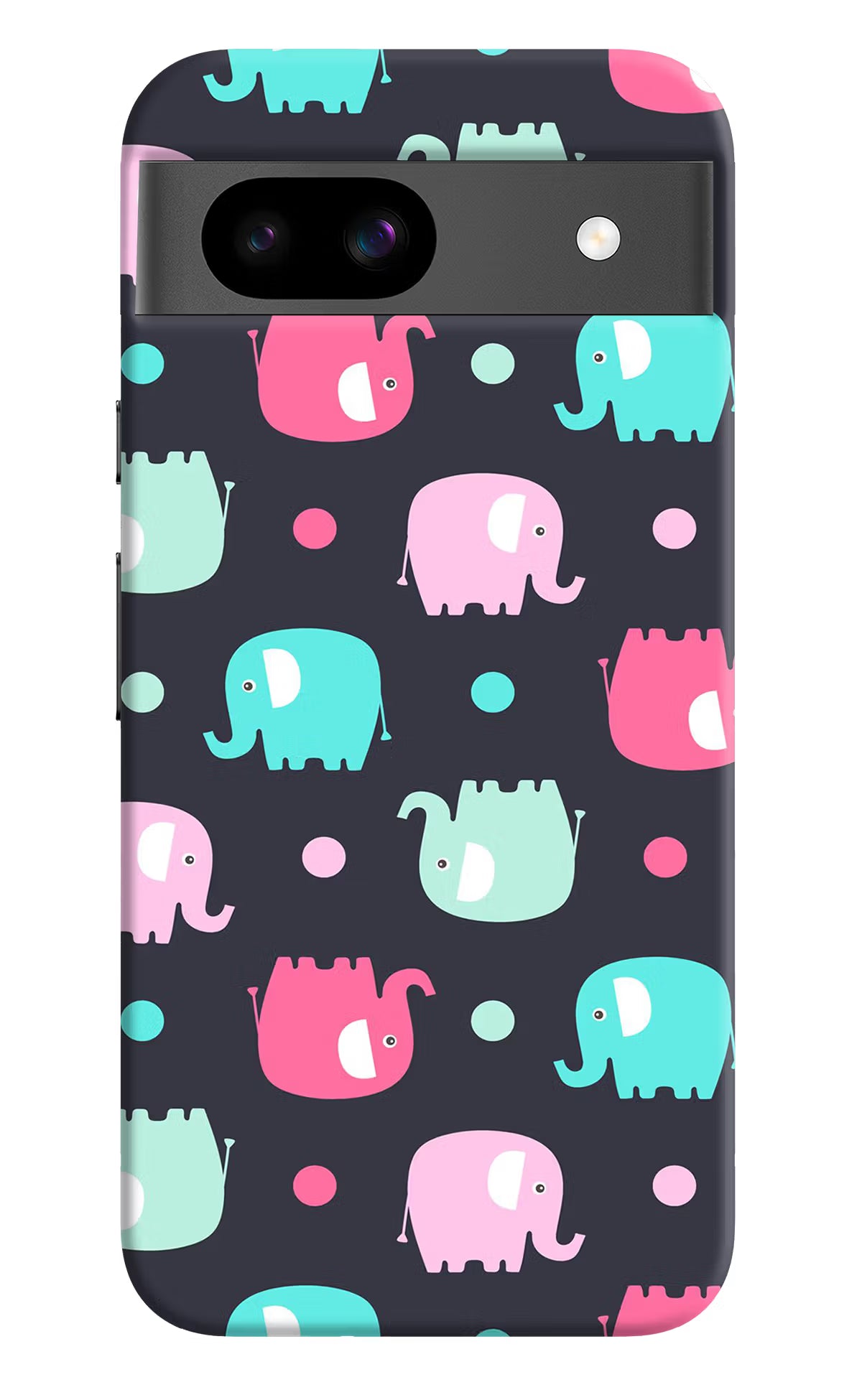 Elephants Google Pixel 8A Hard Case Back Cover by Casekaro