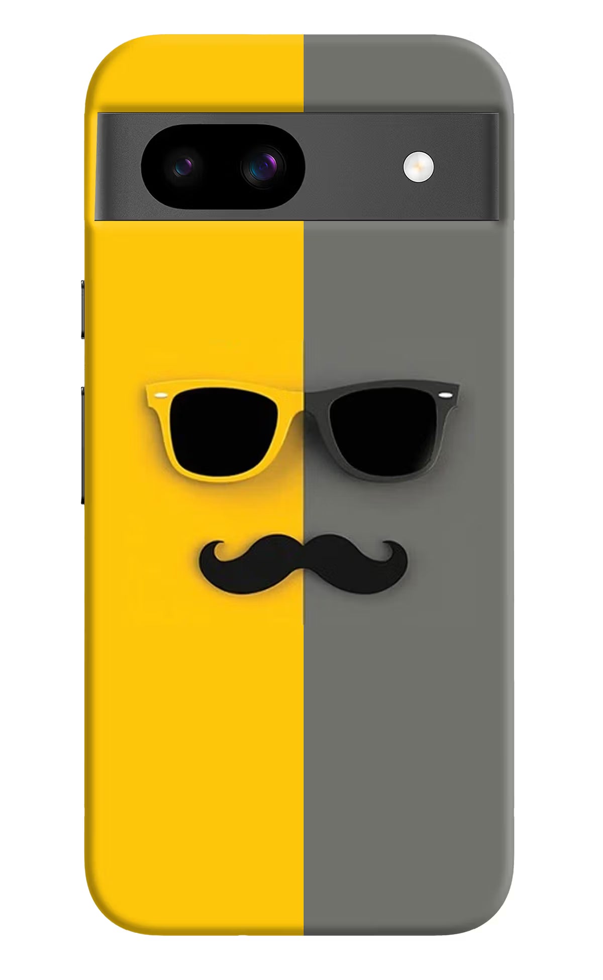Sunglasses with Mustache Google Pixel 8A Hard Case Back Cover by Casekaro