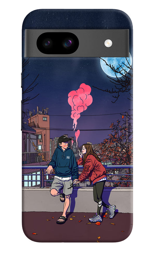 Chilling Couple Google Pixel 8A Hard Case Back Cover by Casekaro