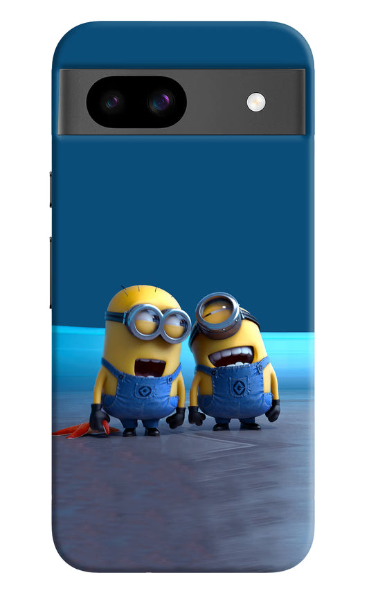 Minion Laughing Google Pixel 8A Hard Case Back Cover by Casekaro
