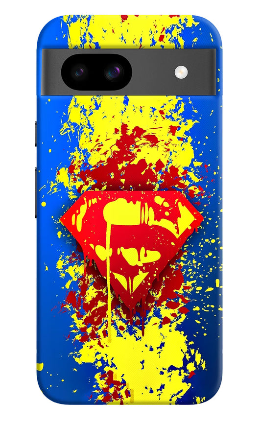 Superman logo Google Pixel 8A Hard Case Back Cover by Casekaro