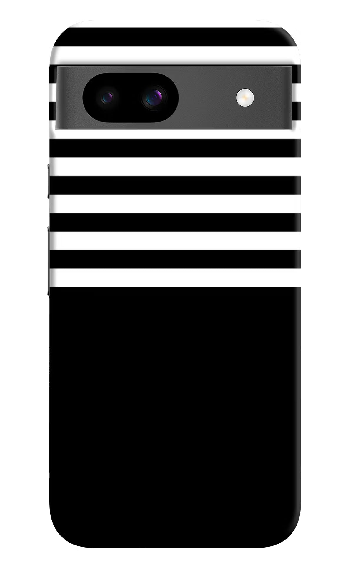 Black and White Print Google Pixel 8A Hard Case Back Cover by Casekaro