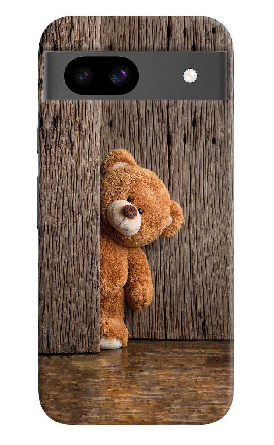Teddy Wooden Google Pixel 8A Back Cover, Hard case