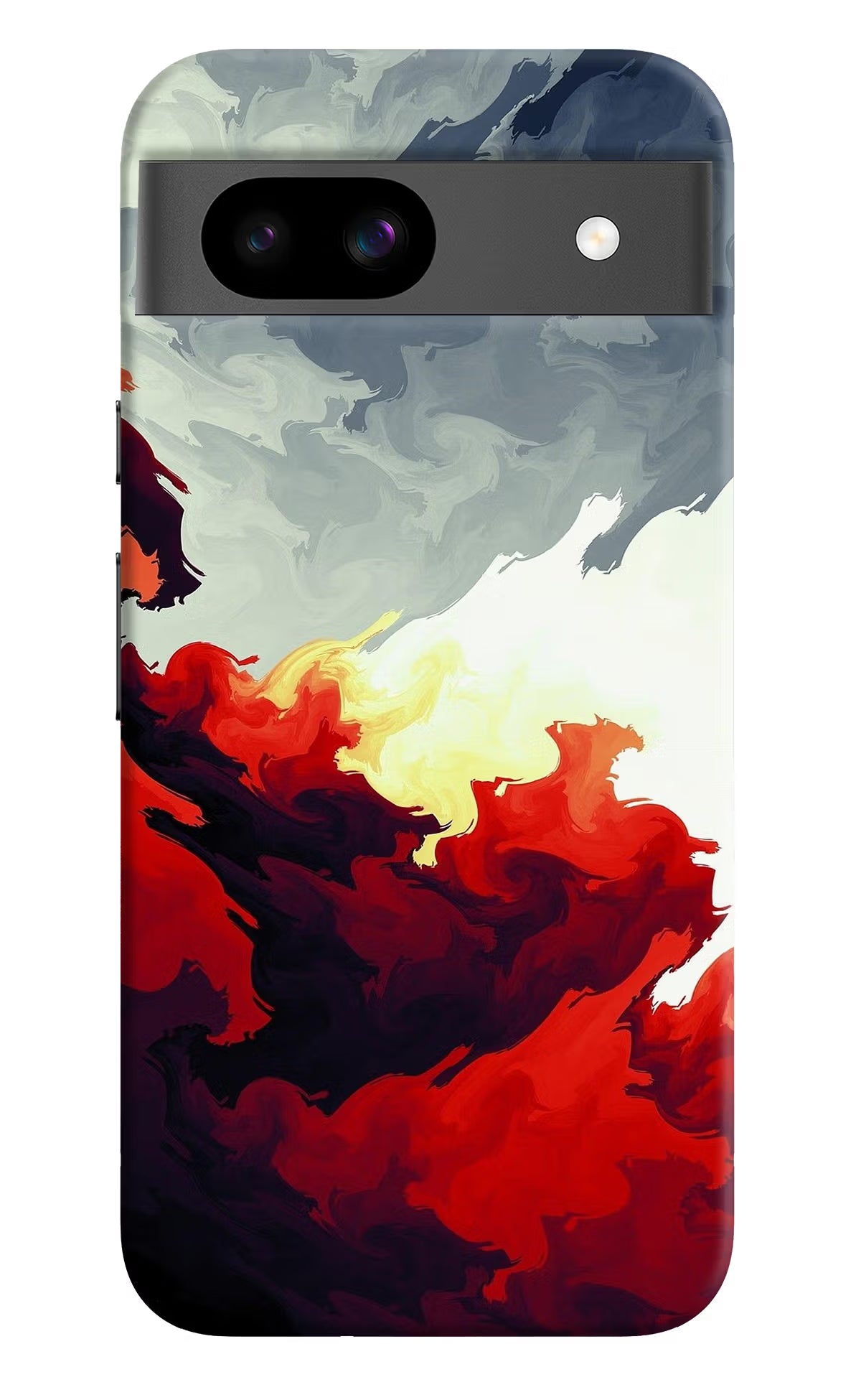 Fire Cloud Google Pixel 8A Hard Case Back Cover by Casekaro