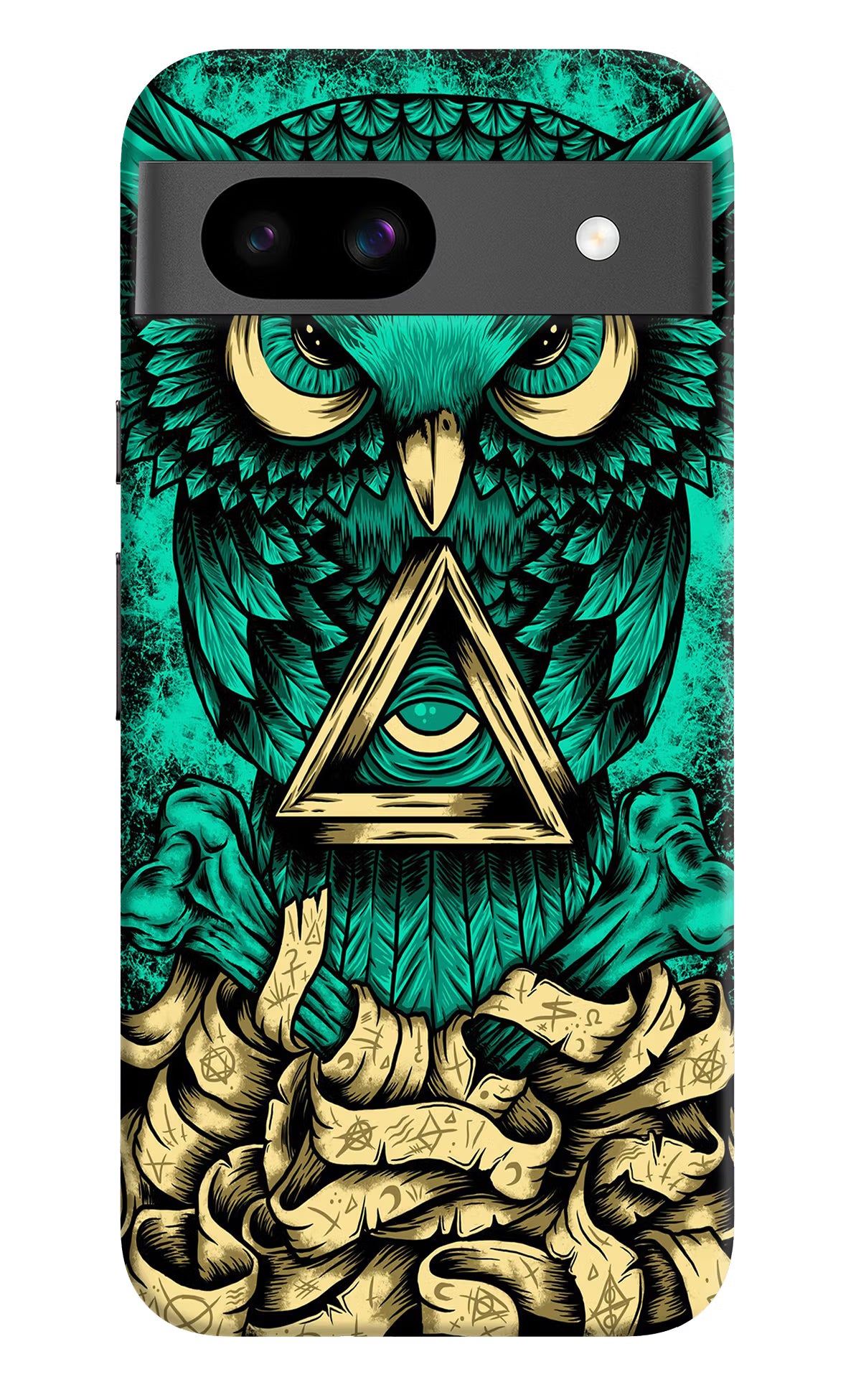 Green Owl Google Pixel 8A Hard Case Back Cover by Casekaro