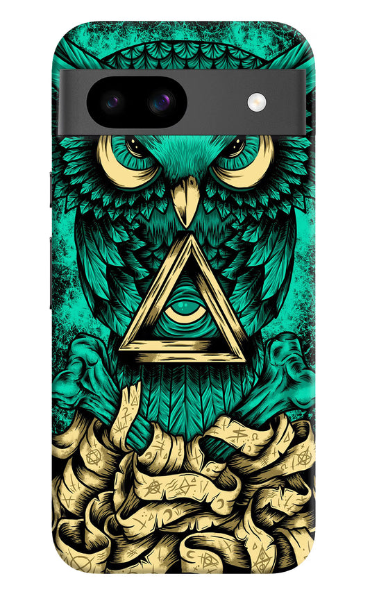 Green Owl Google Pixel 8A Hard Case Back Cover by Casekaro