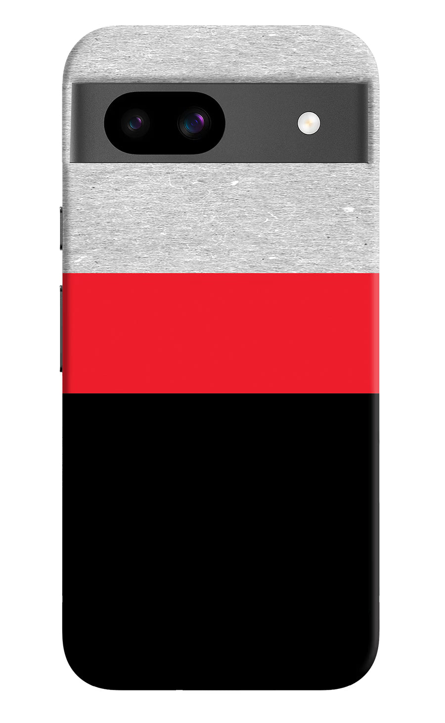 Tri Color Pattern Google Pixel 8A Back Cover, Hard case