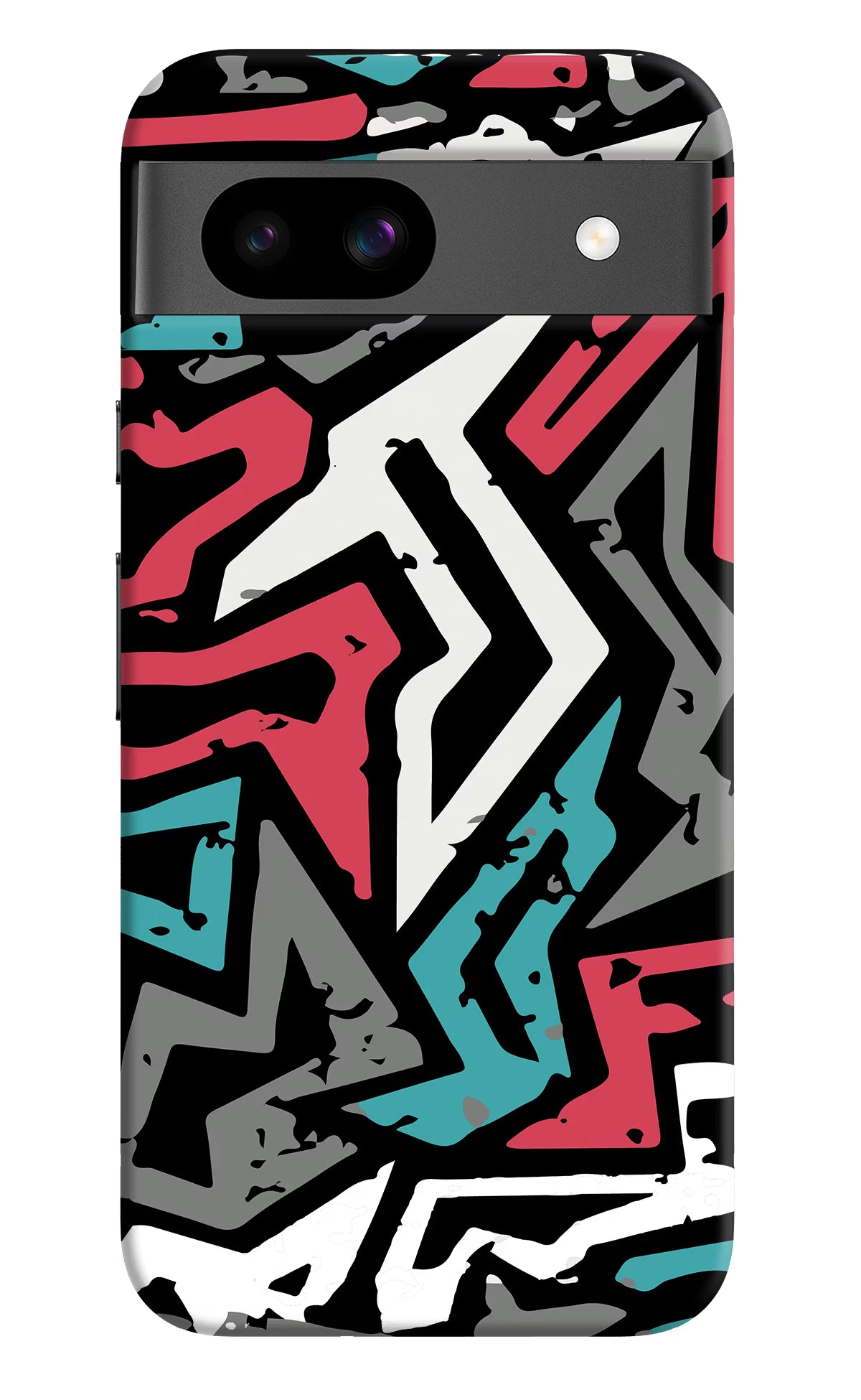 Geometric Graffiti Google Pixel 8A Hard Case Back Cover by Casekaro