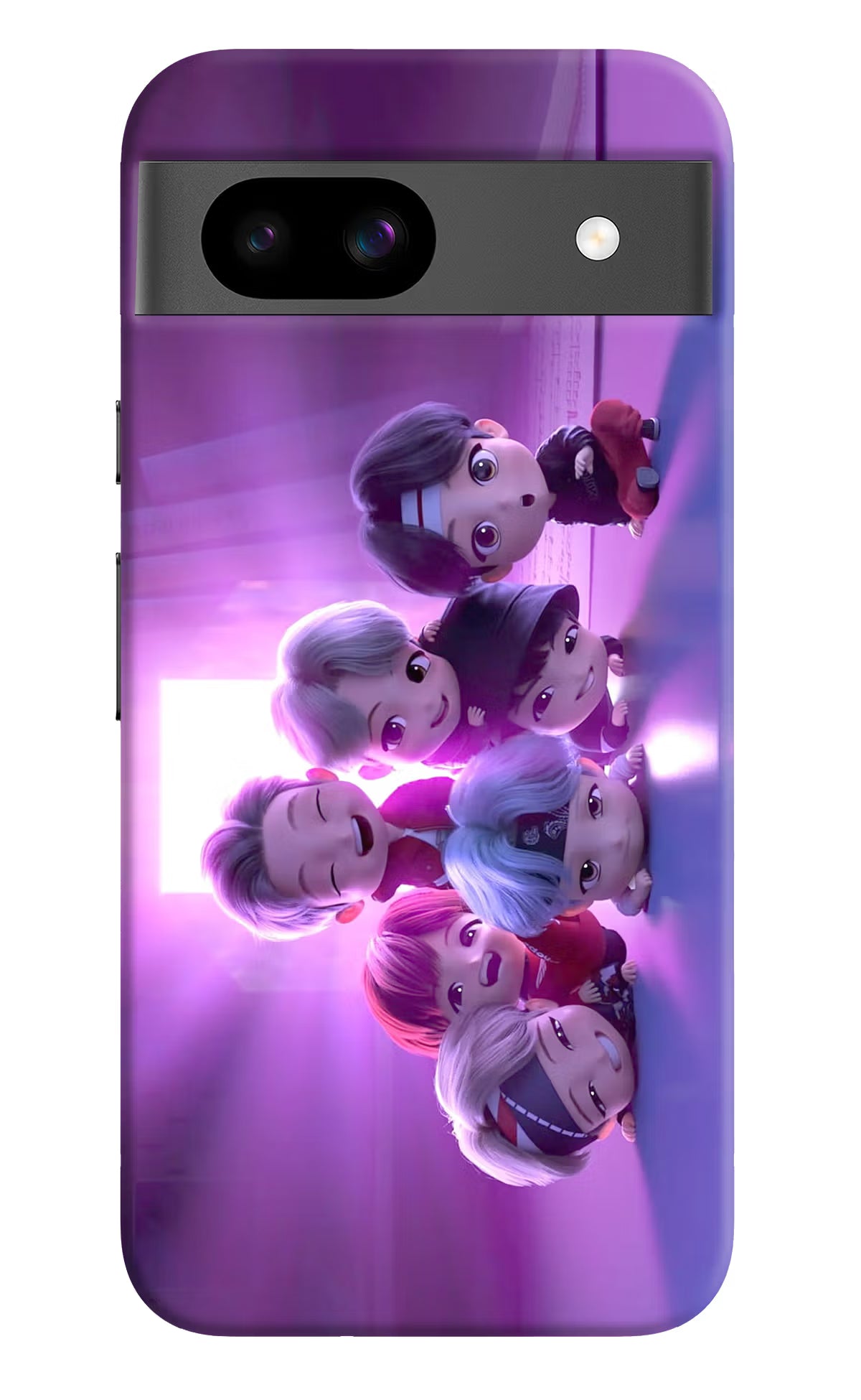 BTS Chibi Google Pixel 8A Hard Case Back Cover by Casekaro