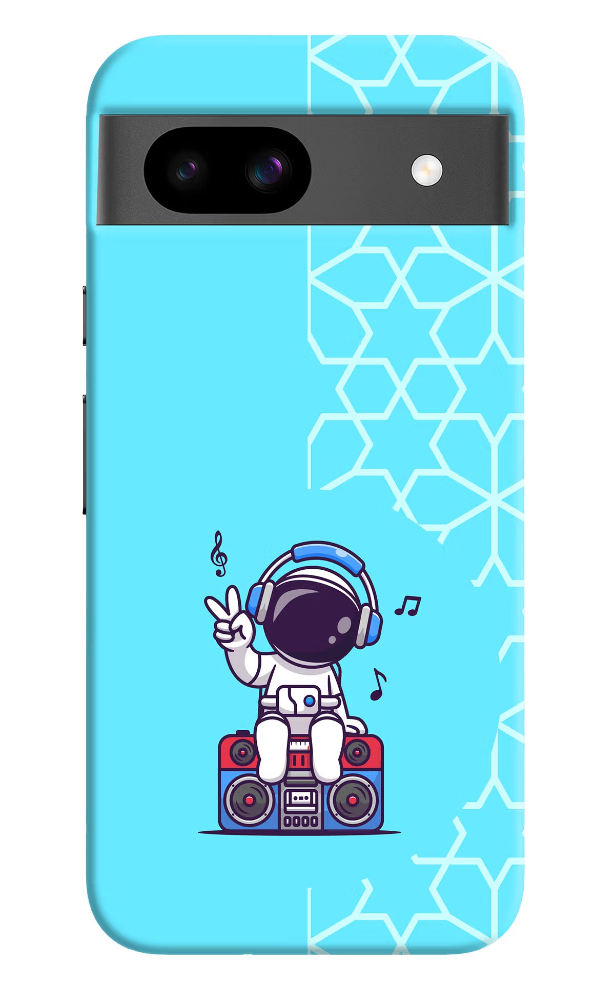 Cute Astronaut Chilling Google Pixel 8A Hard Case Back Cover by Casekaro