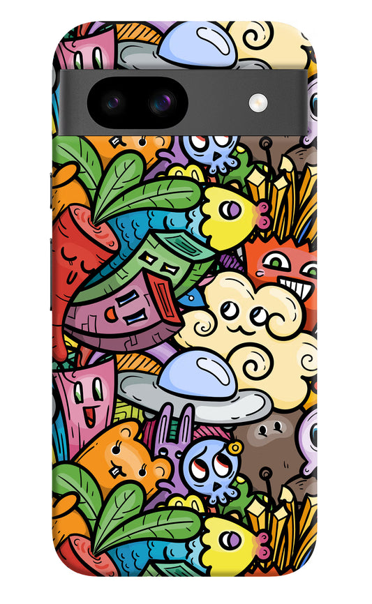 Veggie Doodle Google Pixel 8A Hard Case Back Cover by Casekaro