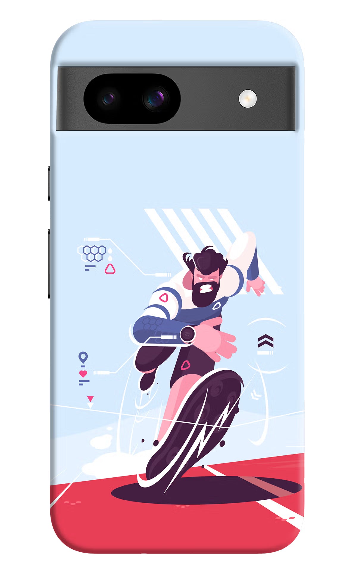 Run Pro Google Pixel 8A Hard Case Back Cover by Casekaro