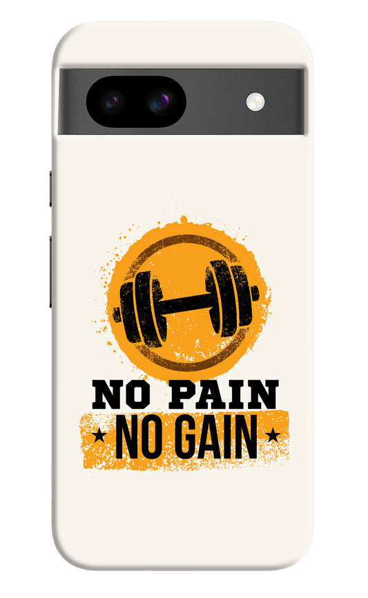 No Pain No Gain Google Pixel 8A Hard Case Back Cover by Casekaro