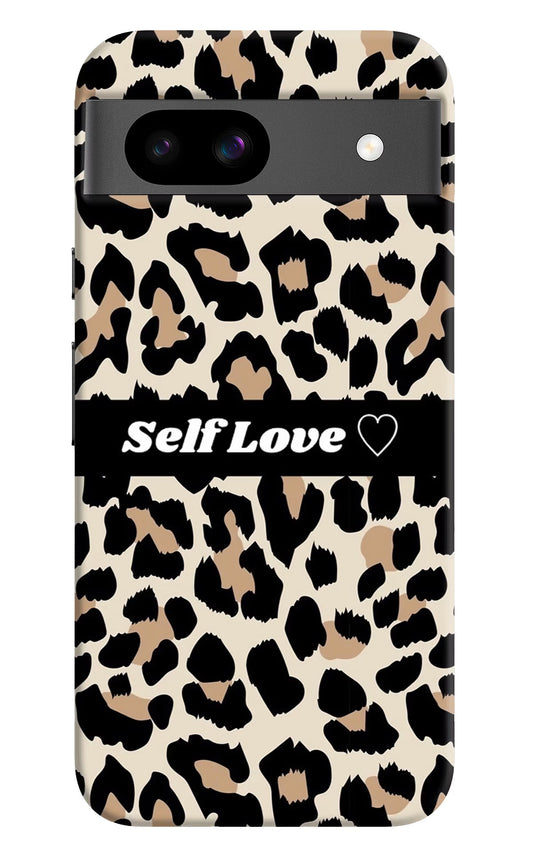 Leopard Print Self Love Google Pixel 8A Hard Case Back Cover by Casekaro