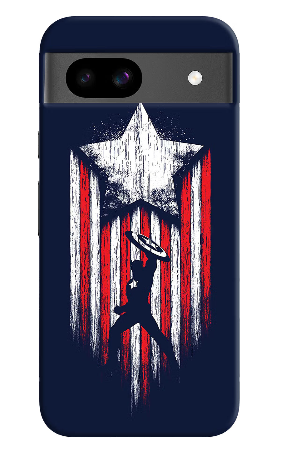 Captain America Marvel Art Google Pixel 8A Back Cover, Hard case