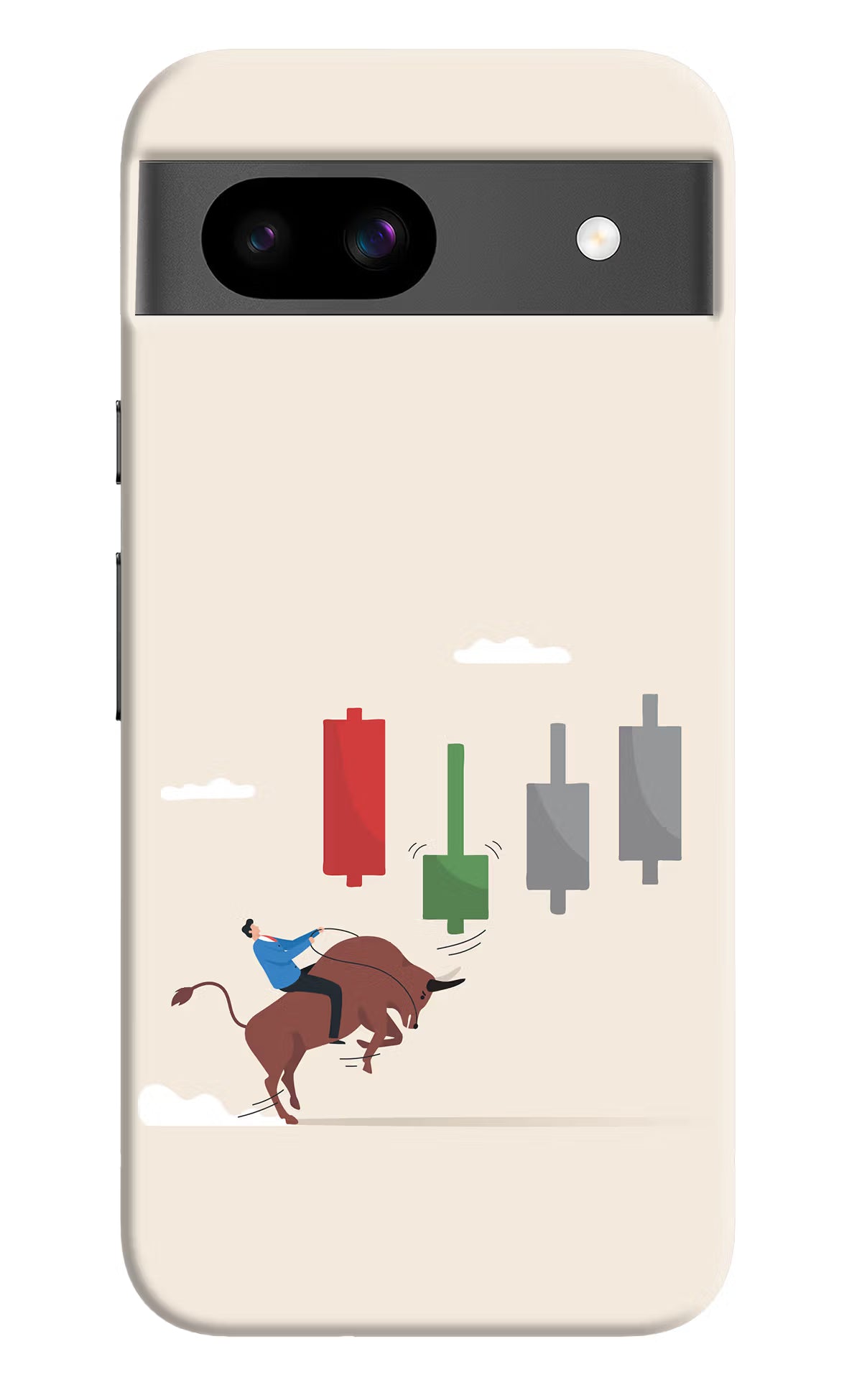Bull Trading Momentum Google Pixel 8A Hard Case Back Cover by Casekaro