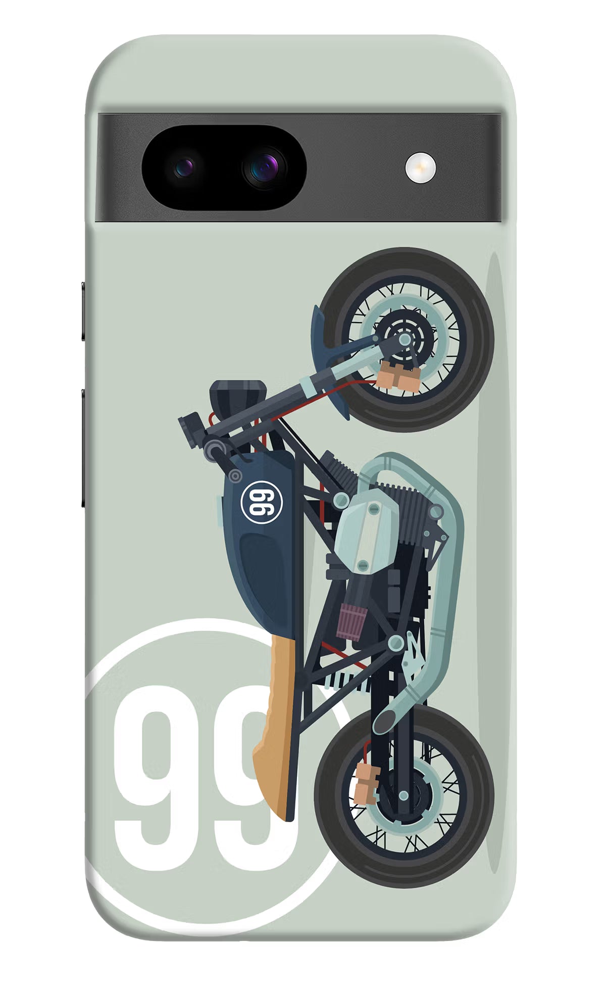 Classic Cafe Racer 99 Google Pixel 8A Hard Case Back Cover by Casekaro