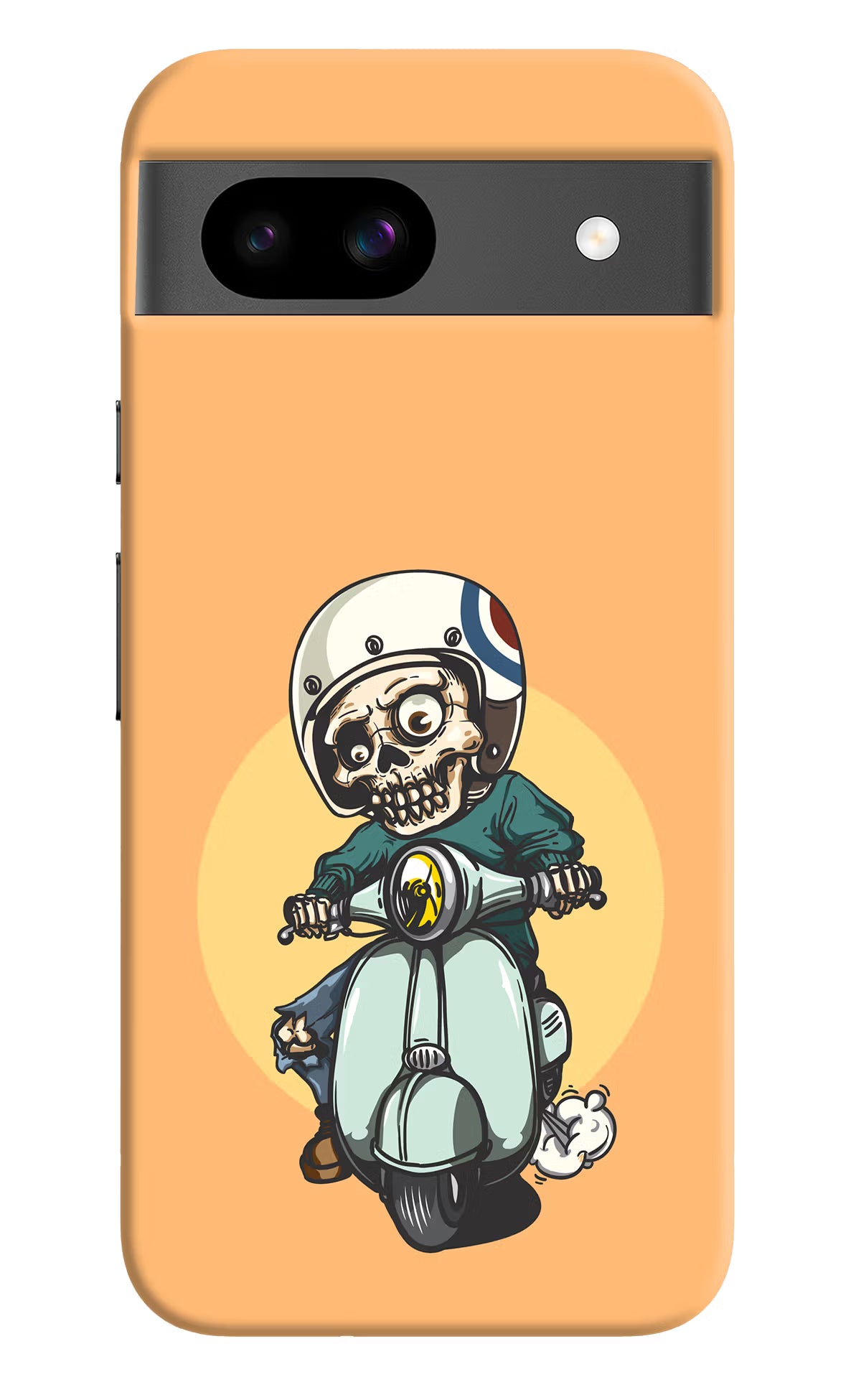 Undead Biker Google Pixel 8A Hard Case Back Cover by Casekaro