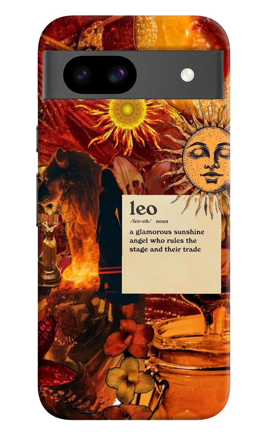 Leo Zodiac Google Pixel 8A Back Cover, Hard case