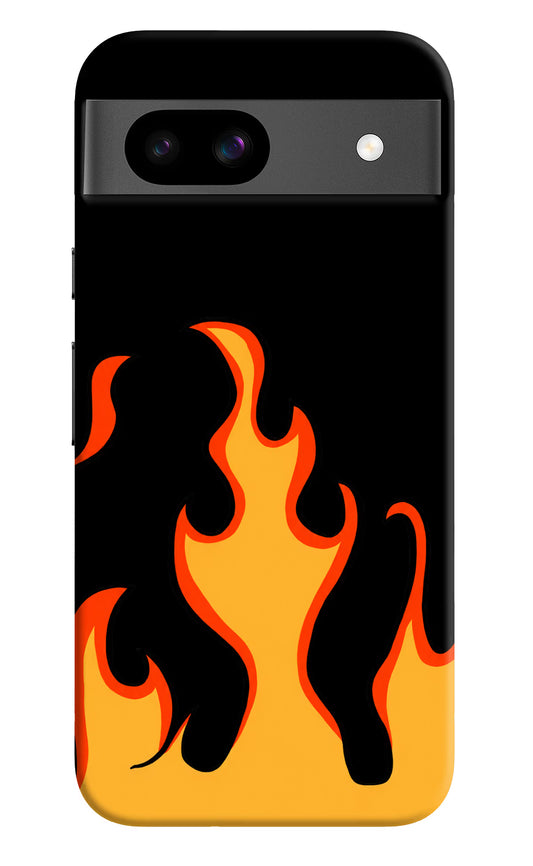 Fired Up – Black Google Pixel 8A Hard Case Back Cover by Casekaro