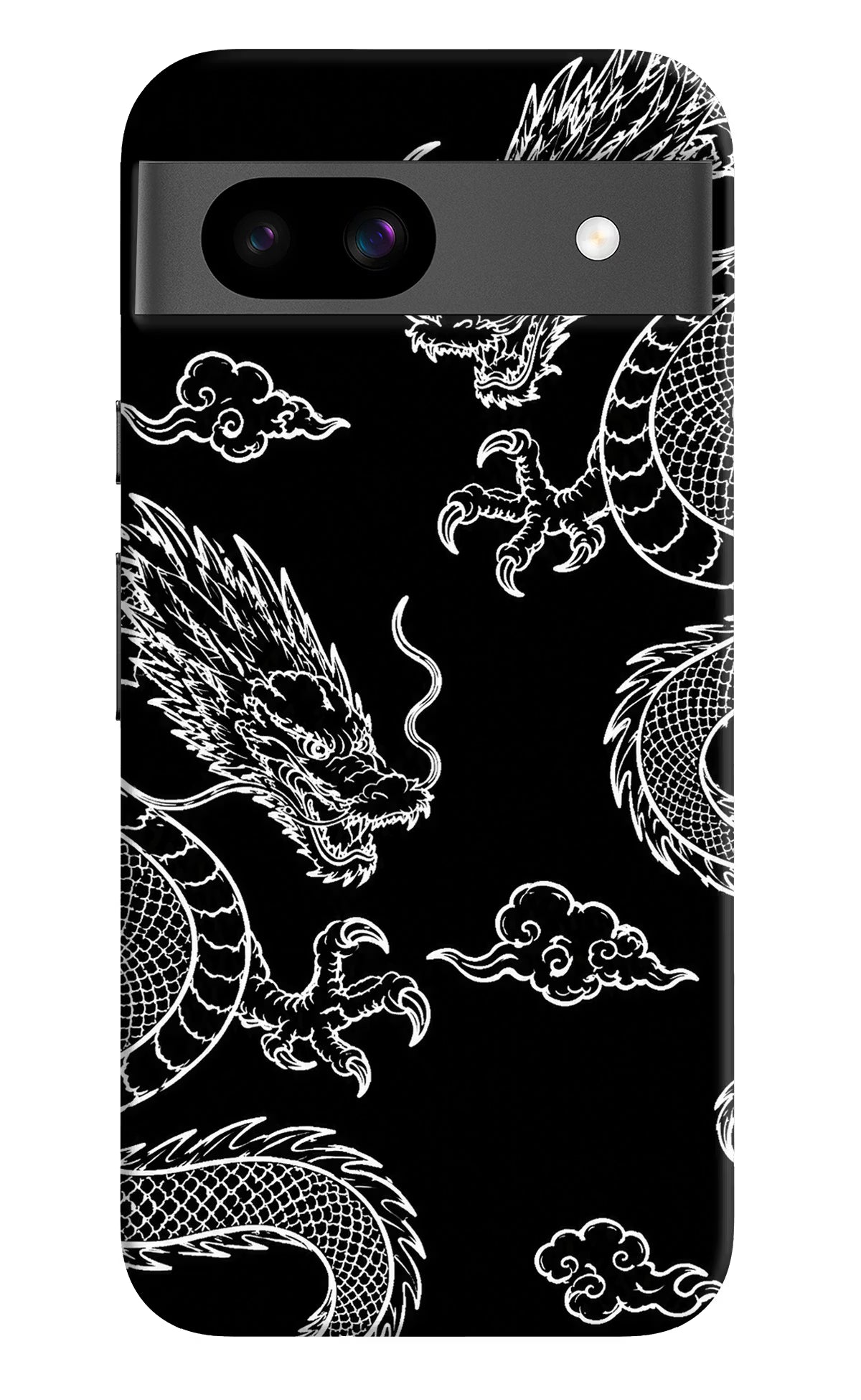 Twin Dragons Google Pixel 8A Hard Case Back Cover by Casekaro
