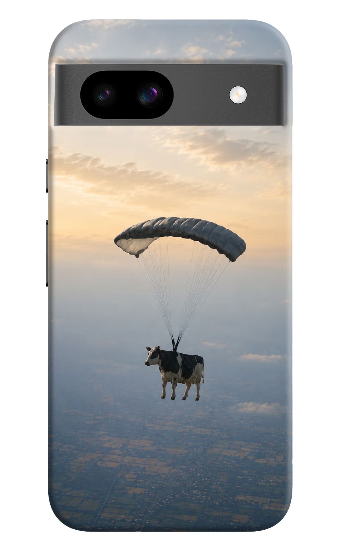 Skydiving Cow Google Pixel 8A Back Cover
